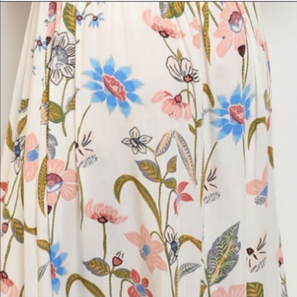 NWT Soft Floral Ivory Dress S M L BTS - Picture 3 of 4